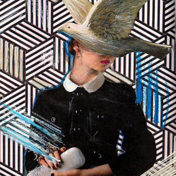 Collages titled "« Dove me », hommag…" by Pauline Joerger, Original Artwork, Collages