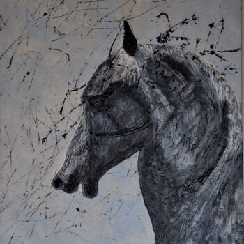 Peinture intitulée "Olympe" par Nathalie Mitifiot Zeiger, Œuvre d'art originale, Acrylique Monté sur Châssis en bois