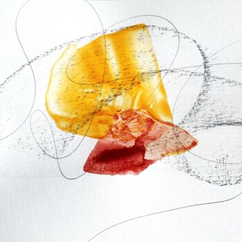 Painting titled "Délice, rythme et v…" by Isabelle Mignot, Original Artwork, Ink