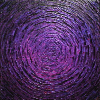 Peinture intitulée "Éclat concentrique…" par Jonathan Pradillon, Œuvre d'art originale, Acrylique Monté sur Châssis en bois