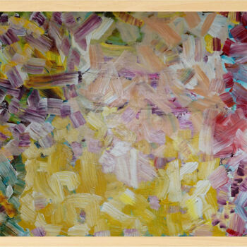 Painting titled "My own thoughts 22" by Geertlemmers Lemmers, Original Artwork, Acrylic Mounted on Wood Panel
