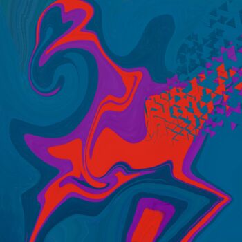 "Red Blue and Violet" başlıklı Dijital Sanat Ernesto Rivera Novoa tarafından, Orijinal sanat, Dijital Resim