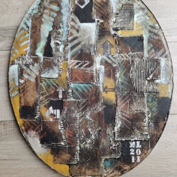 Collages intitulée "Issues" par Marc Lefebvre, Œuvre d'art originale, Collages Monté sur Châssis en bois