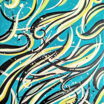 Malerei mit dem Titel "ELECTRIC BREEZE" von Svetlana Sokolova, Original-Kunstwerk, Acryl