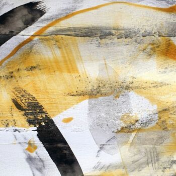 Peinture intitulée "L'octave de l'étrei…" par Isabelle Mignot, Œuvre d'art originale, Encre
