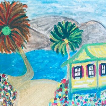 Painting titled "Unit #1791  “Beachs…" by Tony Caruso, Original Artwork, Acrylic