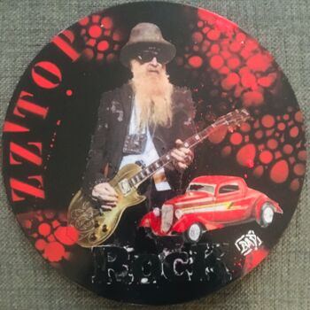 Collages intitulée "zztop" par Bad, Œuvre d'art originale, Collages
