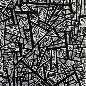 Painting titled "Békéland #2" by Denis Vincent, Original Artwork, Acrylic Mounted on Aluminium
