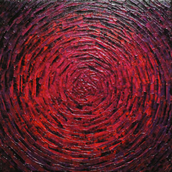 Peinture intitulée "Éclat concentrique…" par Jonathan Pradillon, Œuvre d'art originale, Acrylique Monté sur Châssis en bois