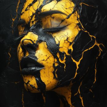 Arts numériques intitulée "Ethereal Fusion: Be…" par Pascal Ali, Œuvre d'art originale, Image générée par l'IA
