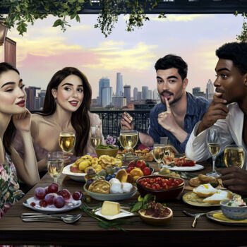 Digital Arts titled ""A Golden Moment: T…" by Emanuel Baumann, Original Artwork, 2D Digital Work