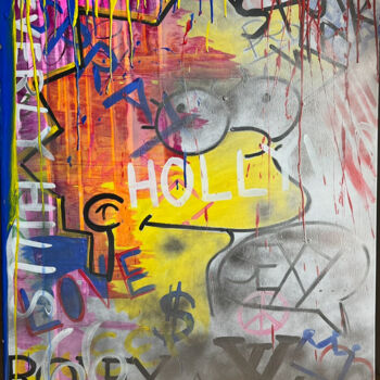 Painting titled "Lisa Simpson PopArt…" by Christian Suchanek (Acrylartundrahmenkunstbychris), Original Artwork, Acrylic