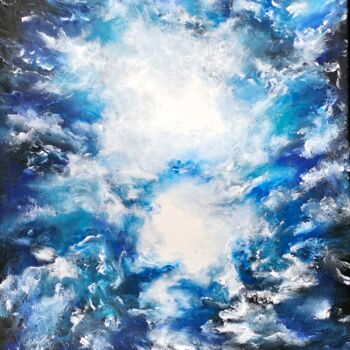Peinture intitulée "Lumière Céleste : L…" par Sylvie Do (Dotran), Œuvre d'art originale, Acrylique Monté sur Châssis en bois