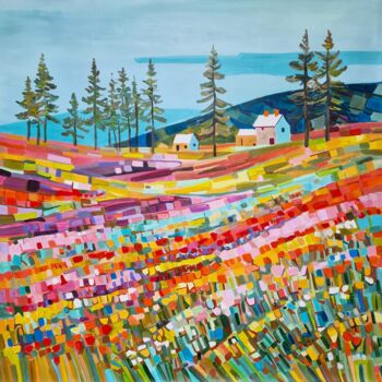 绘画 标题为“Spring Fields / 100…” 由Alexandra Djokic, 原创艺术品, 丙烯