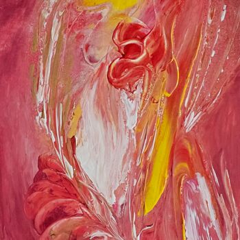 Painting titled "Precious" by Sylvie Do (Dotran), Original Artwork, Acrylic Mounted on Wood Stretcher frame