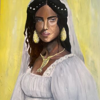 Peinture intitulée "Perla" par Maïlane Declercq, Œuvre d'art originale, Acrylique Monté sur Châssis en bois