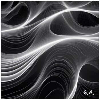 Arts numériques intitulée "Minimal Black and W…" par Gaboriau Gérald, Œuvre d'art originale, Modélisation 3D