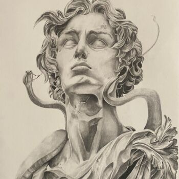 Peinture intitulée "L’imaginaire" par Maïlane Declercq, Œuvre d'art originale, Crayon