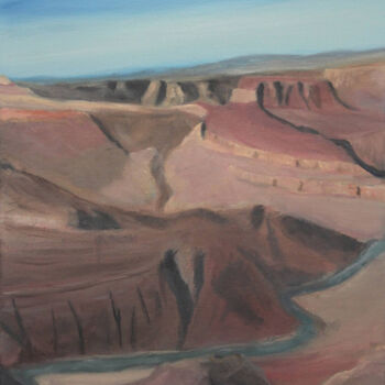 Peinture intitulée "Navajo Point" par David M. Richers, Œuvre d'art originale, Huile