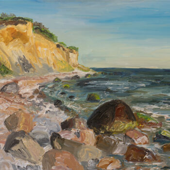 Painting titled "Frühlingstag / Olde…" by Ute Meyer, Original Artwork, Oil