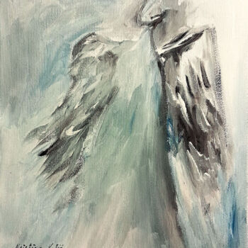 Painting titled "Angel #35" by Kristina Valić, Original Artwork, Acrylic