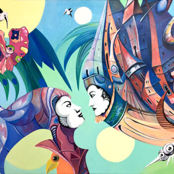 绘画 标题为“Die Last der Erober…” 由Brygida Figwer-Wagner, 原创艺术品, 丙烯