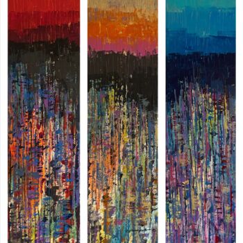 Schilderij getiteld "Magical Sprinkles-T…" door Avinash Pise, Origineel Kunstwerk, Acryl