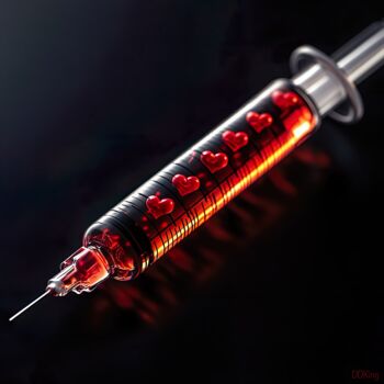 Arte digitale intitolato "The overdose I" da Ddking, Opera d'arte originale, Immagine generata dall'IA