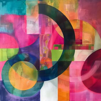 Pintura intitulada "Infinite Bloom №9" por Marina Mark, Obras de arte originais, Acrílico