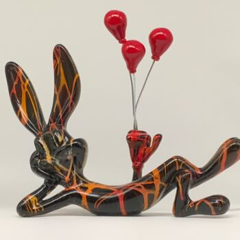 Sculpture intitulée "Waiting On Love" par Pepe22, Œuvre d'art originale, Résine