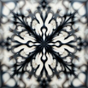 Digital Arts titled "Blurred pictures on…" by Chakkrit Bilabdullar, Original Artwork, Digital Painting Mounted on Wood Stret…