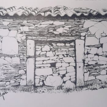 Drawing titled "rural sketcher 4" by Ipiña, Original Artwork, Marker
