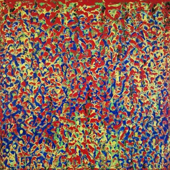 Painting titled "Summer Vibes" by Anastasiia Doro, Original Artwork, Acrylic Mounted on Wood Stretcher frame