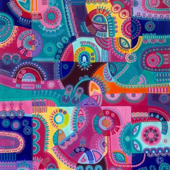 Painting titled "The Bright Side of…" by Samantha Malone, Original Artwork, Acrylic