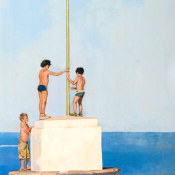 Peinture intitulée "La Conquista" par Pep Encinas, Œuvre d'art originale, Huile