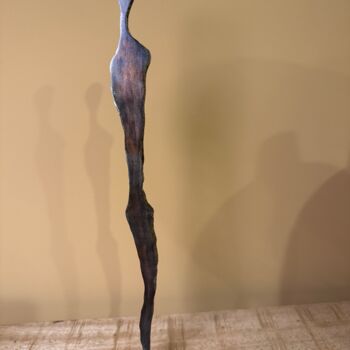 Skulptur mit dem Titel "L’élégant" von Raymond Duminil, Original-Kunstwerk, Metalle