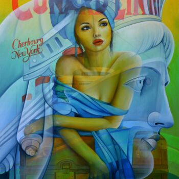 Peinture intitulée "Cap vers demain" par Jeannette Guichard-Bunel, Œuvre d'art originale, Huile Monté sur Châssis en bois