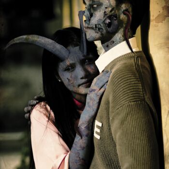 Arts numériques intitulée "Amour Damné - Entre…" par Accèscyb, Œuvre d'art originale, Photo montage
