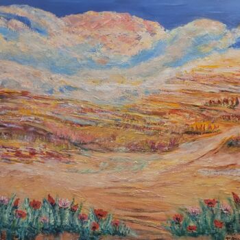 Peinture intitulée "Végétation désertiq…" par Manuela Torres Carneiro, Œuvre d'art originale, Acrylique Monté sur Châssis en…