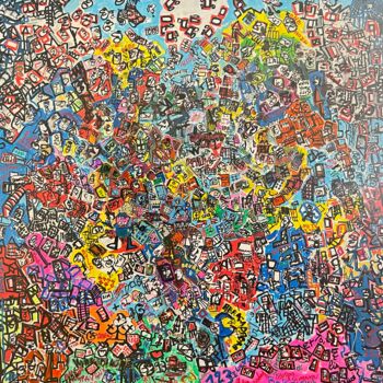 Peinture intitulée "Abracadabra" par Corelia Roché, Œuvre d'art originale, Acrylique Monté sur Châssis en bois
