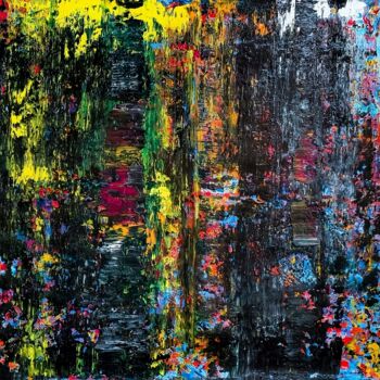 Painting titled "Gates of Space" by Rafal Dobosz, Original Artwork, Oil
