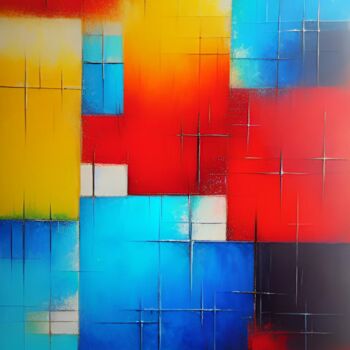 Malarstwo zatytułowany „Chromatic Balance” autorstwa Steve Woodward, Oryginalna praca, Akryl