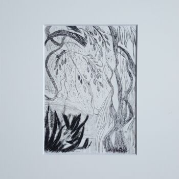 Estampas & grabados titulada "LA GLYCINE" por Mchartrie, Obra de arte original, Grabado