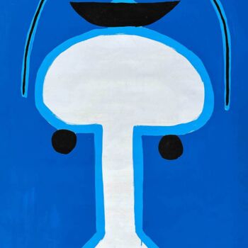 Peinture intitulée "Personaje de pie" par Enrique Pichardo, Œuvre d'art originale, Acrylique