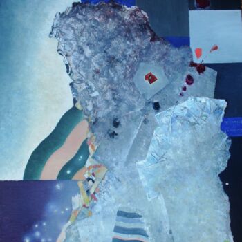 Malerei mit dem Titel "Das Auge des Dämone…" von Reiner Makarowski, Original-Kunstwerk, Öl