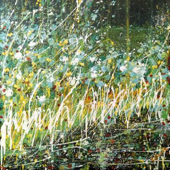 Painting titled "Wild 27" by Elena Barón, Original Artwork, Acrylic Mounted on Wood Stretcher frame