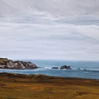 Painting titled "Breizh" by Cécile Pardigon, Original Artwork, Oil