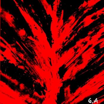 数字艺术 标题为“Déluge Cosmique: Th…” 由Gaboriau Gérald, 原创艺术品, 丙烯