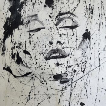 Painting titled "Silent Chaos" by Anastasiia Krykun, Original Artwork, Acrylic Mounted on Wood Stretcher frame