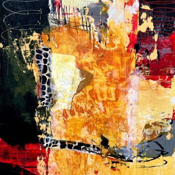Painting titled "No Trespassing" by Diane Leon, Original Artwork, Acrylic Mounted on Wood Stretcher frame